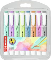 Textmarker STABILO® swing® cool Pastel Etui, Pastellfarben sortiert, Etui mit 8 Stiften