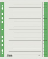 Trennblätter mit Mikro-Perforation grün; B x H mm: 240 x 297; 230 g/qm Kraftkarton (RC);