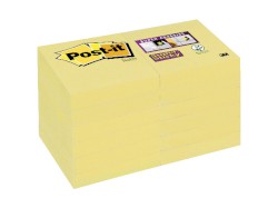Haftnotiz Super Sticky Notes, 48 x 48 mm, gelb, PEFC, 1x 90 Blatt