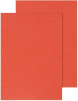 Kartondeckel farbig mit Lederstruktur rot