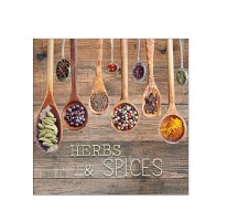 Serviette "Herbs&Spices" 33 x 33 cm 20er Packung